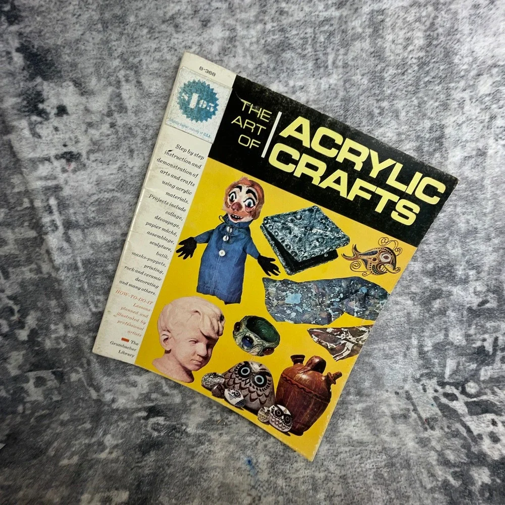 The Art of Acrylic Crafts Book Grumbacher Mixed Media DIY‎ Guide